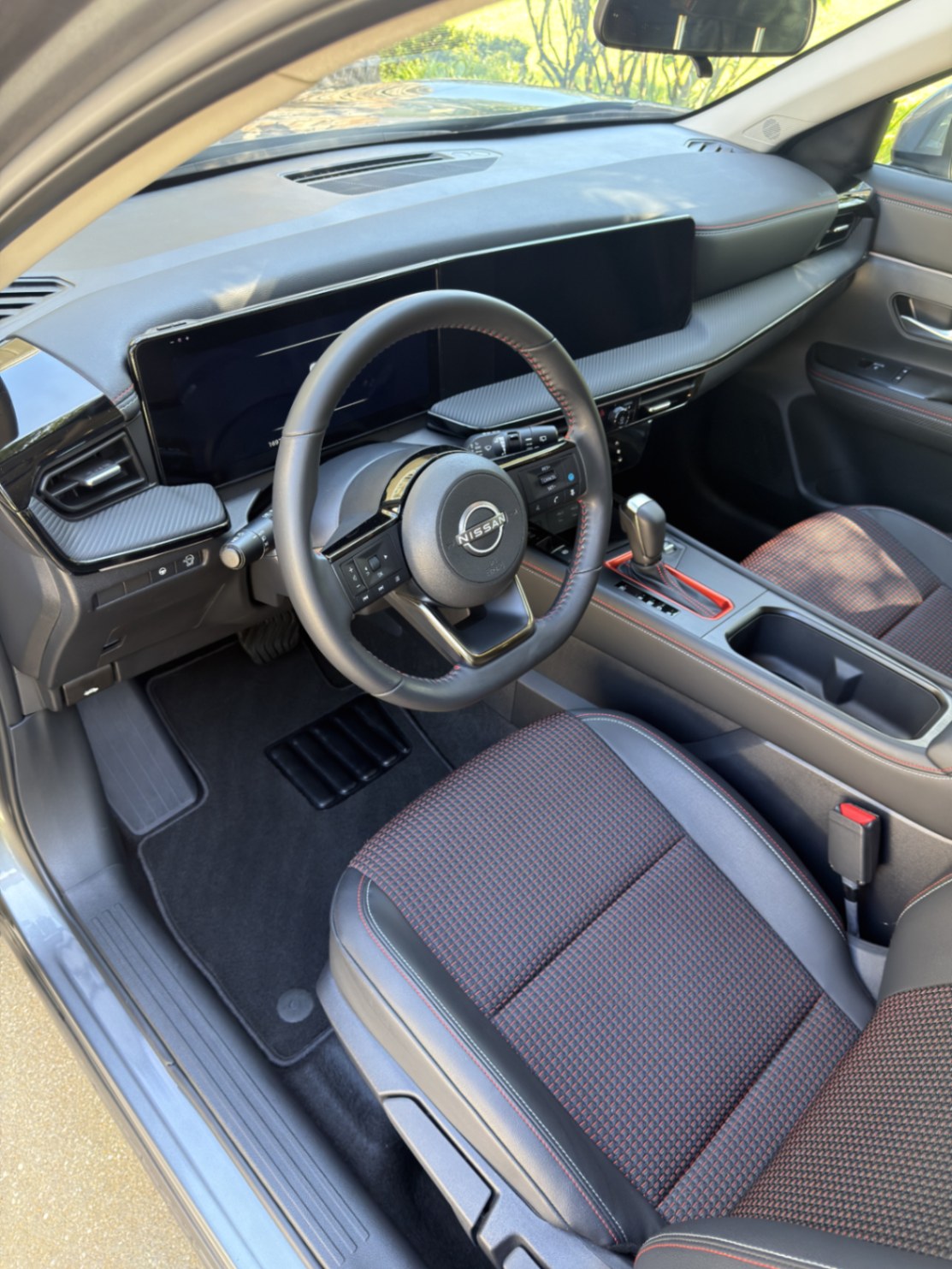 Nissan interior driver side after deep interior detail